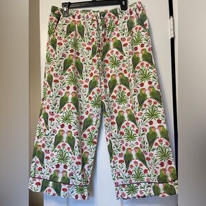 Printfresh Lovebirds Cropped Pants- medium